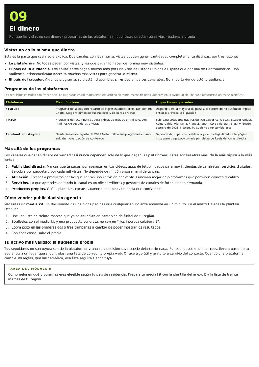 Módulo de métricas